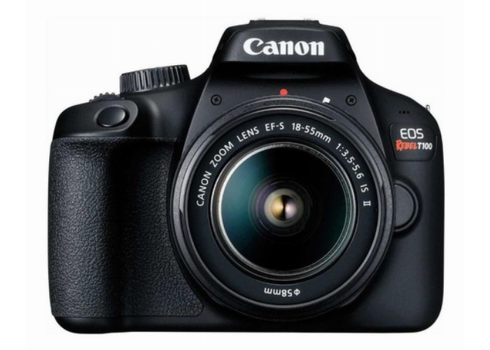  Canon Eos Rebel Kit T100 + Lente 18-55mm Iii Dslr Negra!