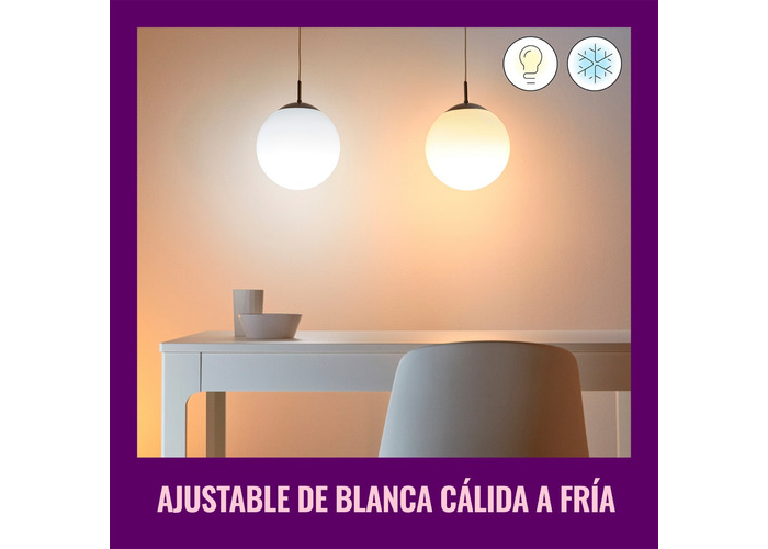 Lampara Led Bulbo Wiz Wifi Luz Calida/fria 9w E27 Celular Color De La Luz Blanco Cálido/frío