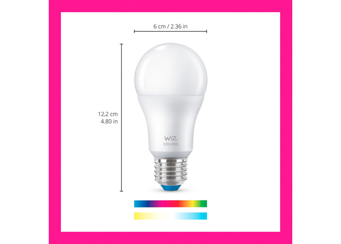 Lámpara Led Inteligente Philips Wiz 8w E27 Blanco Y Color