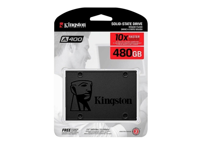 Disco Sólido Interno Kingston Sa400s37/480g Sata Iii 480gb Negro