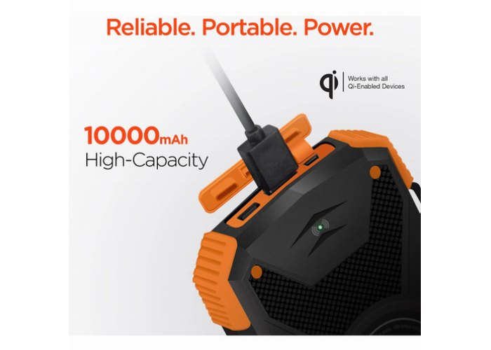 Powerbank Solar Hypergear Ipx5 10000mah Qi + Usb 10000 Mah 